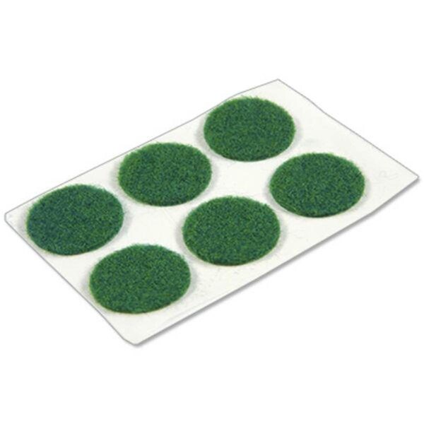 Convenience Concepts 0.75 in. TruGuard Round Surface Self Adhesive Felt Bumpers, Green, 6PK - HI3253203
