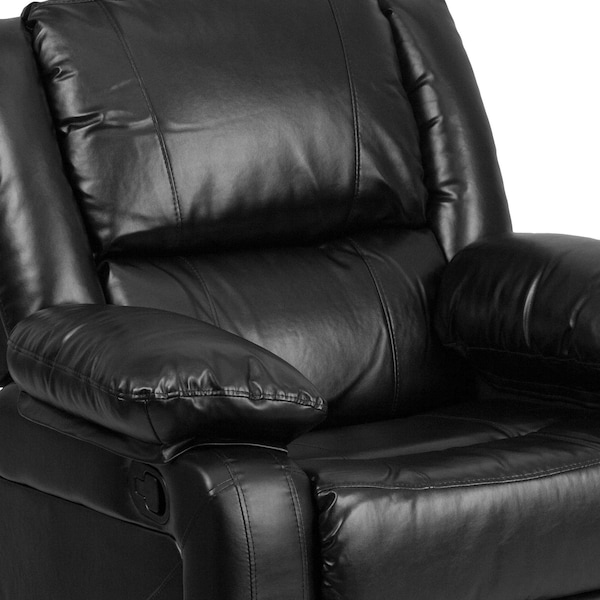 Flash Furniture Recliner, 31" to 64" x 26" to 36", Upholstery Color: Black - BT-70597-1-GG