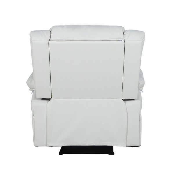 Flash Furniture Harmony Series Cream LeatherSoft Recliner - BT-70597-1-CRM-GG
