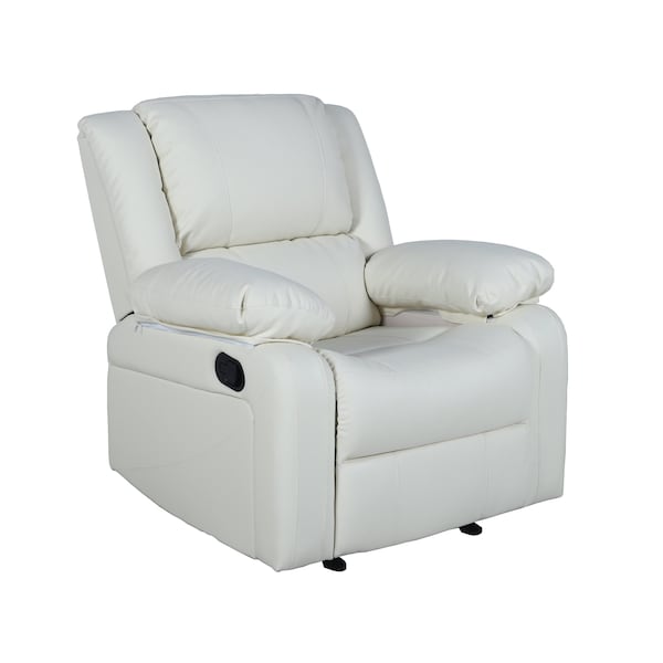 Flash Furniture Harmony Series Cream LeatherSoft Recliner - BT-70597-1-CRM-GG
