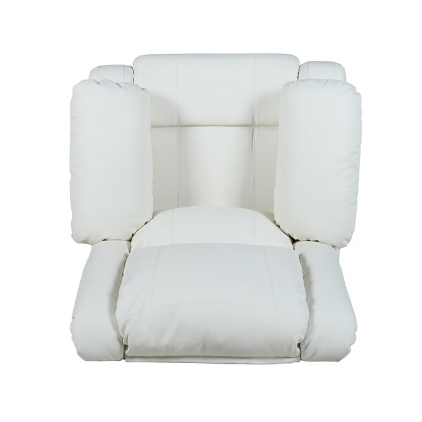 Flash Furniture Harmony Series Cream LeatherSoft Recliner - BT-70597-1-CRM-GG