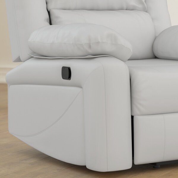Flash Furniture Harmony Series Cream LeatherSoft Recliner - BT-70597-1-CRM-GG