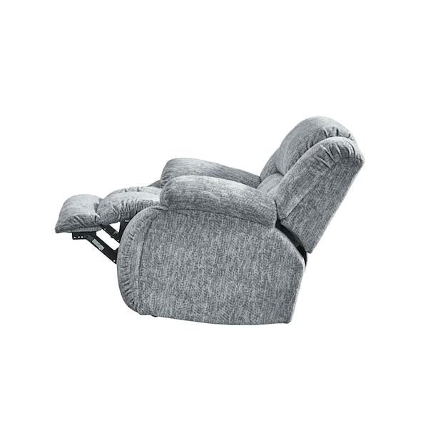 Global Furniture Usa Transitional Zaftig Fabric U250 Grey Glider Recliner - 2363