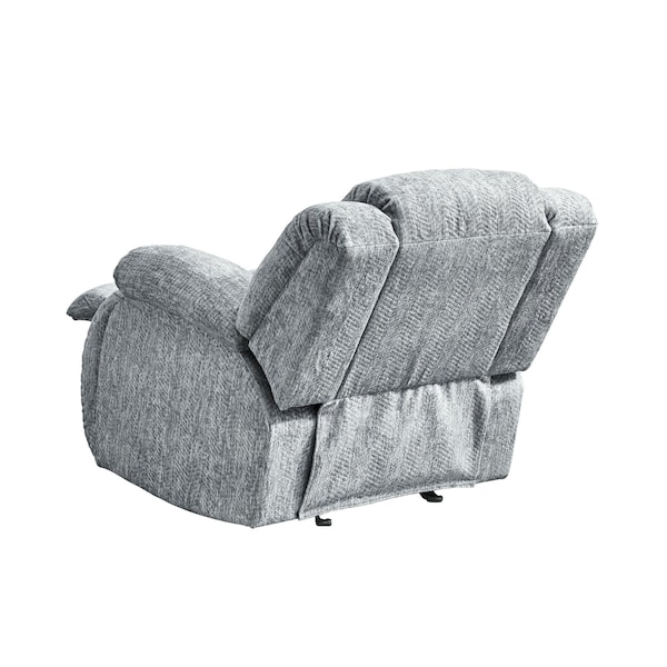 Global Furniture Usa Transitional Zaftig Fabric U250 Grey Glider Recliner - 2363