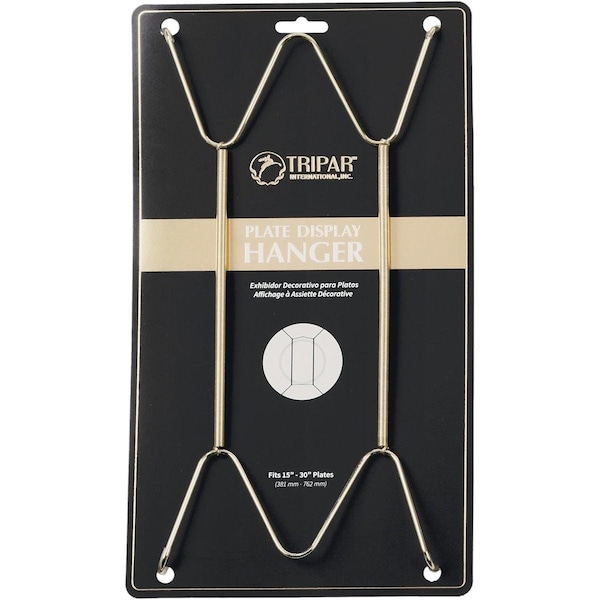 Tripar 15 In. to 30 In. Brass Wire Plate Hanger - 23-1325