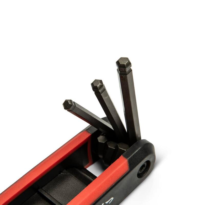 Llave hexagonal plegable de extremo esférico Husky (9 piezas SAE y 8 piezas MM) - HBEFHKSM17PC-06