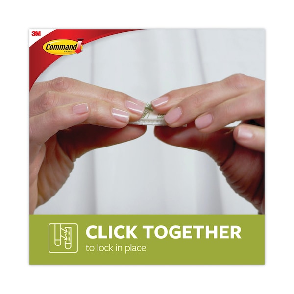Command Picture Hanging Strips, Large, Removable, 0.75" x 3.65", White, PK120 - 17206-S120NA
