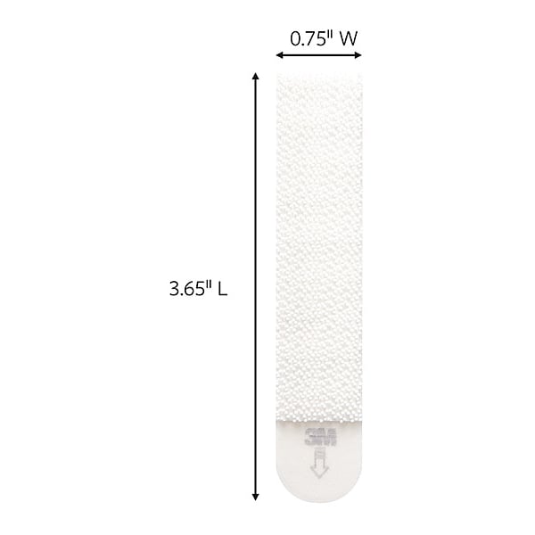 Command Picture Hanging Strip, White, Foam, PK120 - 17206-S120NA