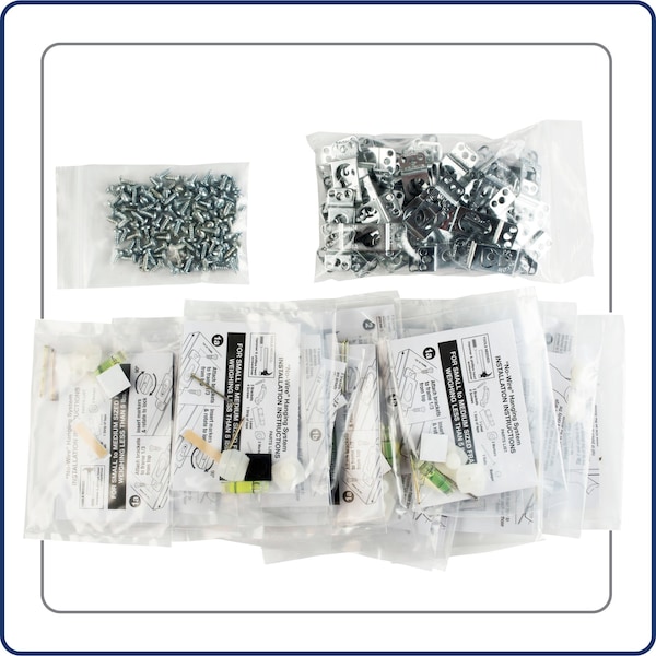 Fletcher-Terry Fletcher No-Wire Hanging Kit, Hang Wall Art up to 50 Pounds, 25PC - 143009228