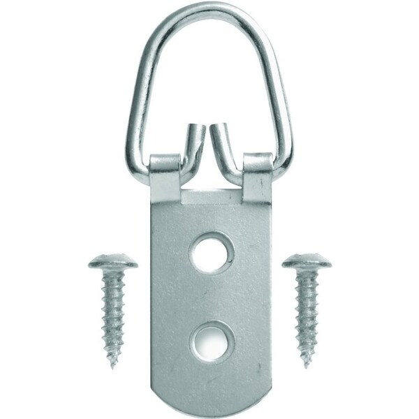 Ook Picture Hanger, 75 lb, Steel, Brushed Nickel - 50207