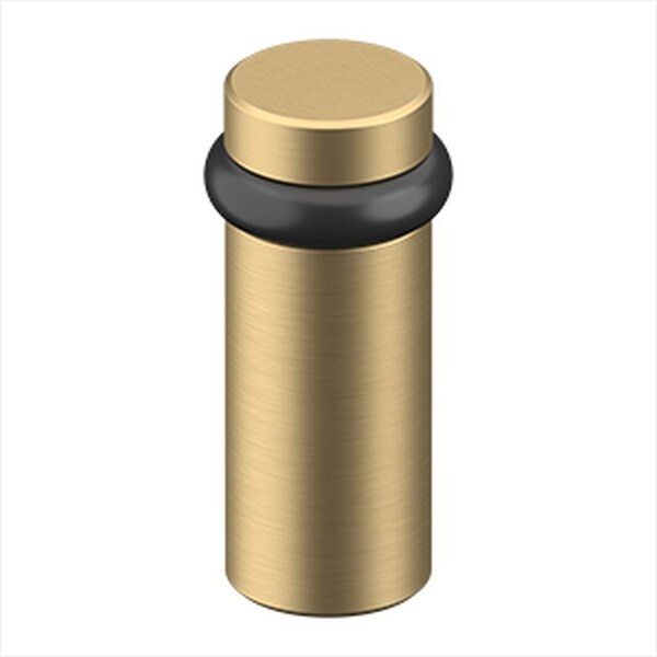 Deltana Round Universal Floor Bumper 3 Satin Brass Finish - UFB6000U4