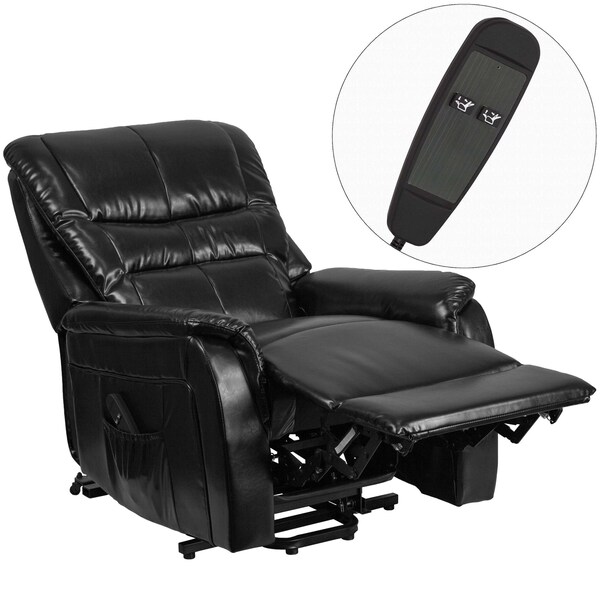 Flash Furniture Lift Recliner, Remote Powered, Blk Leather - CH-US-153062L-BK-LEA-GG