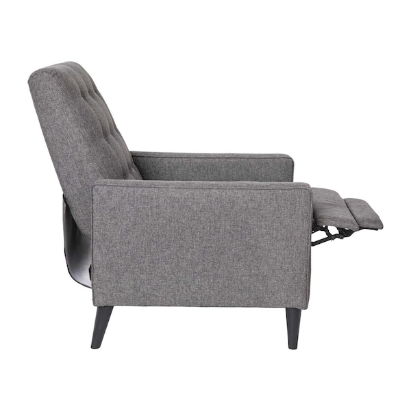 Flash Furniture Modern Gray Fabric Pushback Recliner - SG-SX-80415N-GY-GG