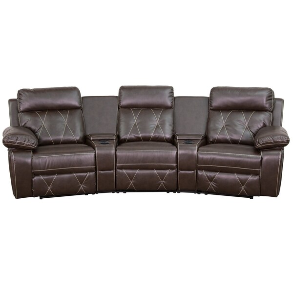 Flash Furniture Recliner, 37" to 66" x 40", Upholstery Color: Brown - BT-70530-3-BRN-CV-GG