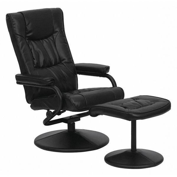 Flash Furniture Black LeatherSoft Recliner with Ottoman - BT-7862-BK-GG