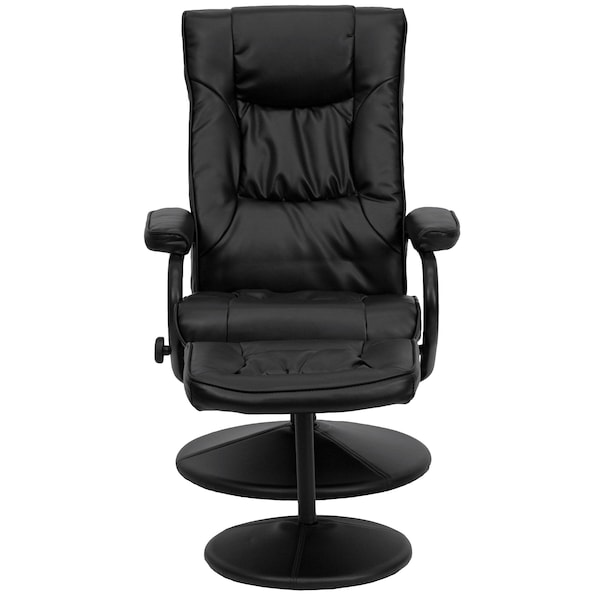 Flash Furniture Black LeatherSoft Recliner with Ottoman - BT-7862-BK-GG