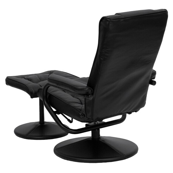 Flash Furniture Black LeatherSoft Recliner with Ottoman - BT-7862-BK-GG