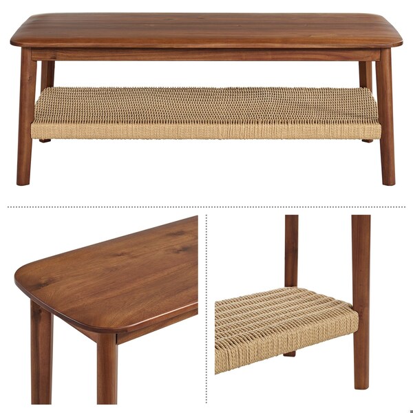 Alaterre Furniture Calais 4 Piece Set, Coffee Table, 2 End Tables and Console - ANCA1170R2