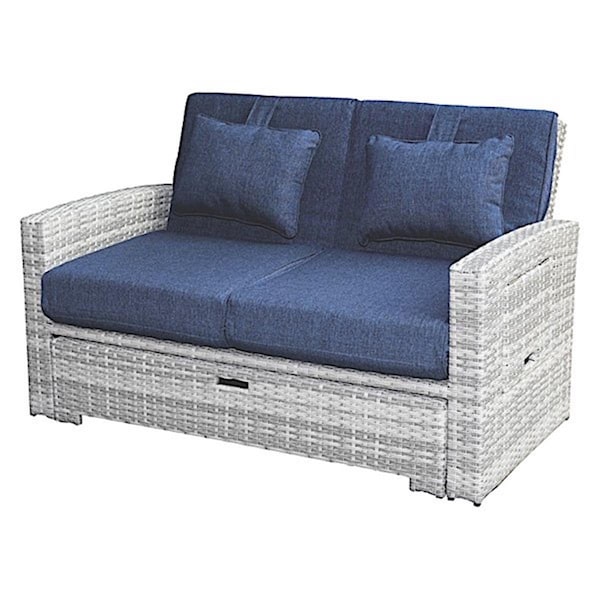 Allspace Furniture Rattan Sofa Set - Navy - ASP450627PN