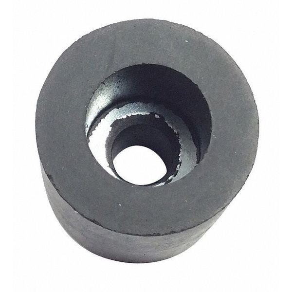 Zoro Select Bumper, Rubber, Black, 13/16"H x 13/16"W, PK.10 - 2986W-017
