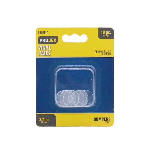 Projex Projex Vinyl Protective Pad Clear Round 3/4 in. W 10 pk - P0127