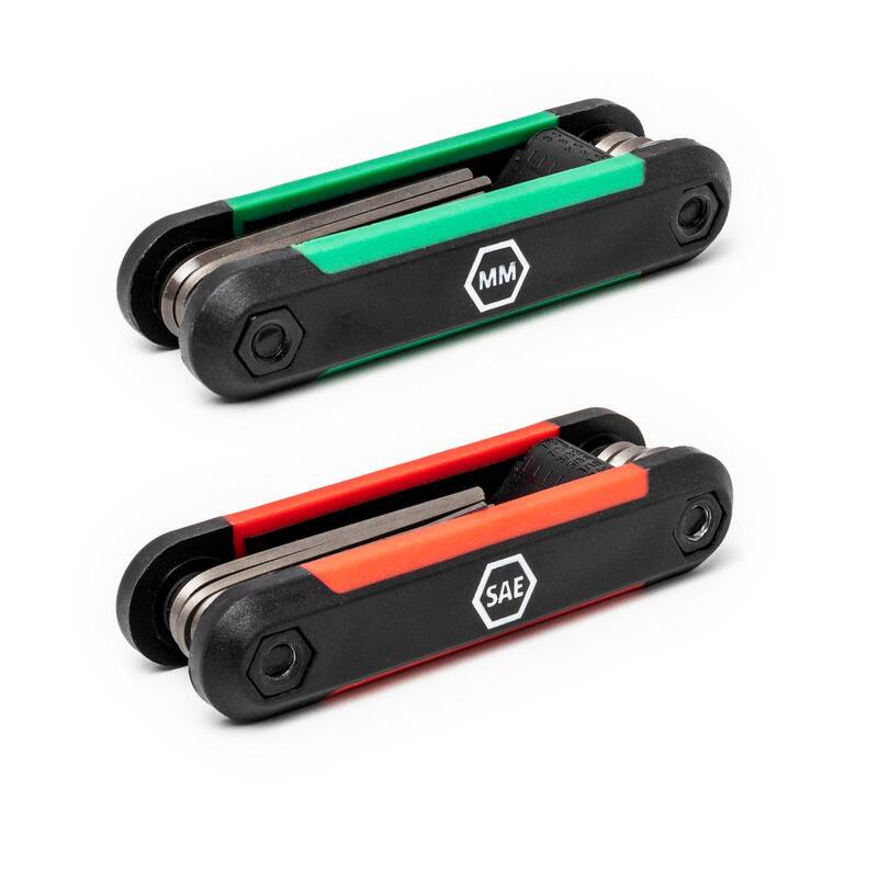 Juego de llaves hexagonales plegables Husky (9 piezas SAE, 8 piezas MM) - HFHKSM17PC-06