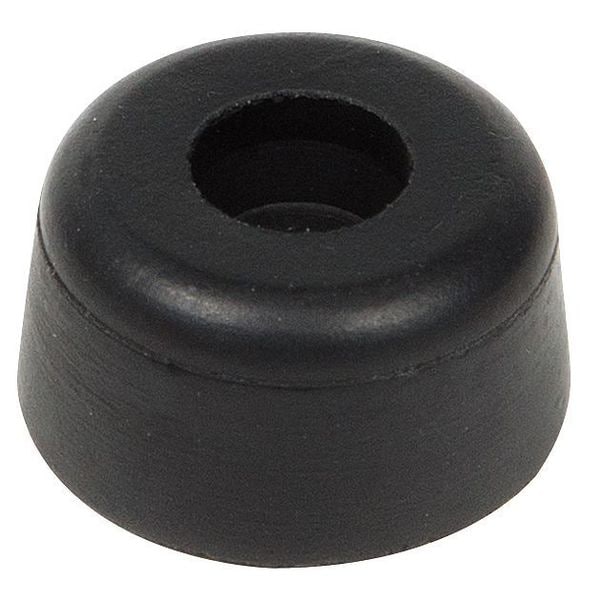 Zoro Select Bumper, Rubber, Black, 1/2"H x 1/2"W, PK.10 - 2094-017