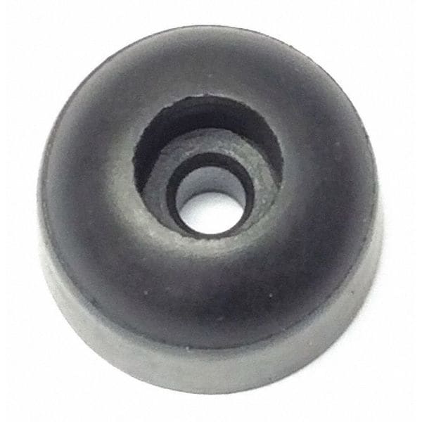 Zoro Select Bumper, Rubber, Black, 1/2"H x 1/2"W, PK.10 - 209-017