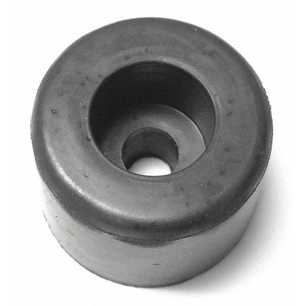 Zoro Select Bumper, Rubber, Black, 9/16"H x 9/16"W, PK.10 - 757R-034S