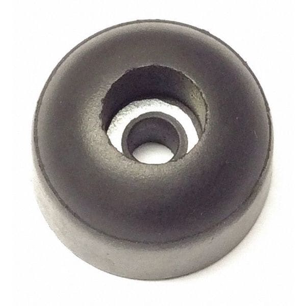 Zoro Select Bumper, Rubber, Black, 1/2"H x 1/2"W, PK.10 - 209W-017