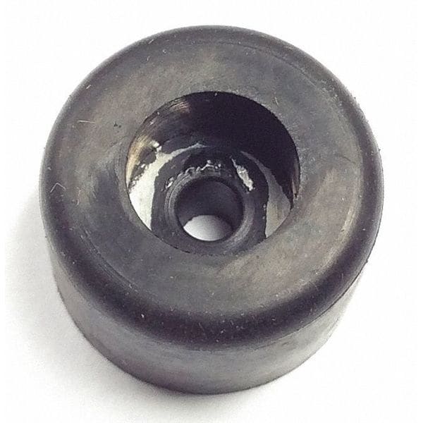 Zoro Select Bumper, Rubber, Black, 1/2"H x 1/2"W, PK.10 - 2091W-017K