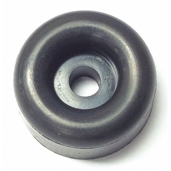 Zoro Select Bumper, Rubber, Black, 13/32"H x 13/32"W, PK.10 - 115R-034S