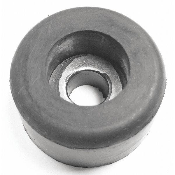 Zoro Select Bumper, Rubber, Black, 9/16"H x 9/16"W, PK.10 - 59W-017