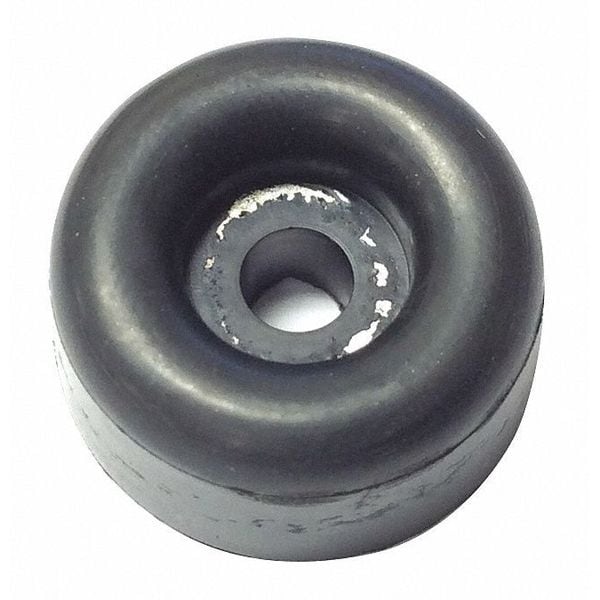 Zoro Select Bumper, Rubber, Black, 13/32"H x 13/32"W, PK.10 - 115RW-034S
