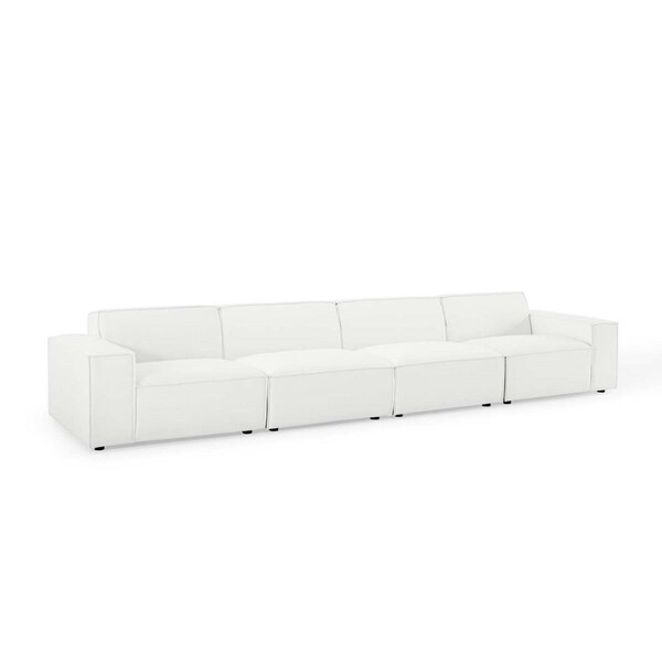 Modway Furniture Restore Sectional Sofa, White - 4 Piece - EEI-4114-WHI