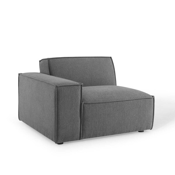 Modway Furniture Restore Right Arm Sectional Sofa Chair, Charcoal - EEI-3869-CHA