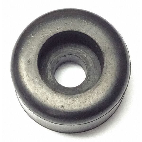 Zoro Select Bumper, Rubber, Black, 9/16"H x 9/16"W, PK.10 - 59-017