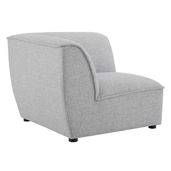 Modway Furniture Comprise Corner Sectional Sofa Chair, Light Gray - EEI-4417-LGR