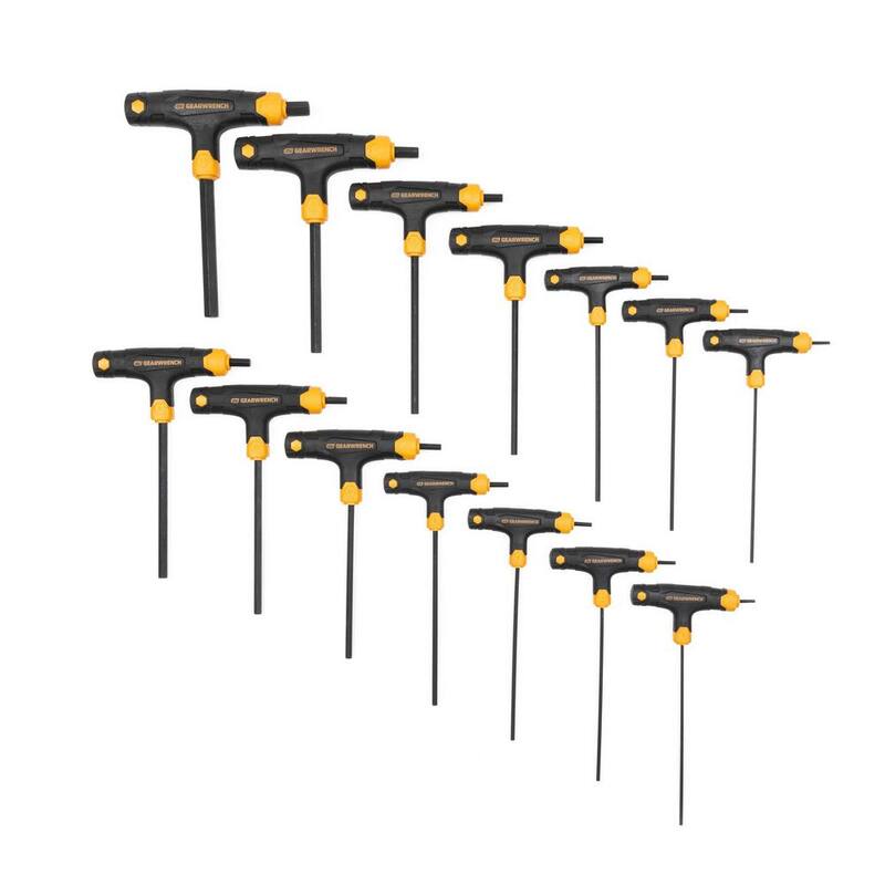 Set de Llaves Hexagonales T-Manija en Pulgadas y Métricas (14 piezas) - 83514