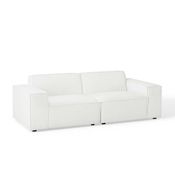 Modway Furniture Restore Sectional Sofa, White - 2 Piece - EEI-4111-WHI