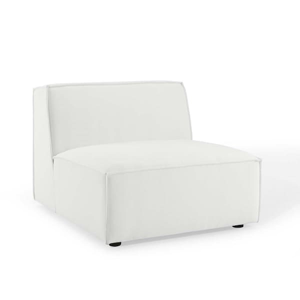 Modway Furniture Restore Sectional Sofa Armless Chair, White - EEI-3872-WHI
