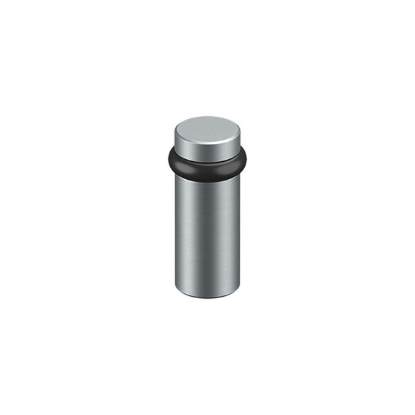 Deltana Round Universal Floor Bumper 3 Satin Chrome Finish - UFB6000U26D