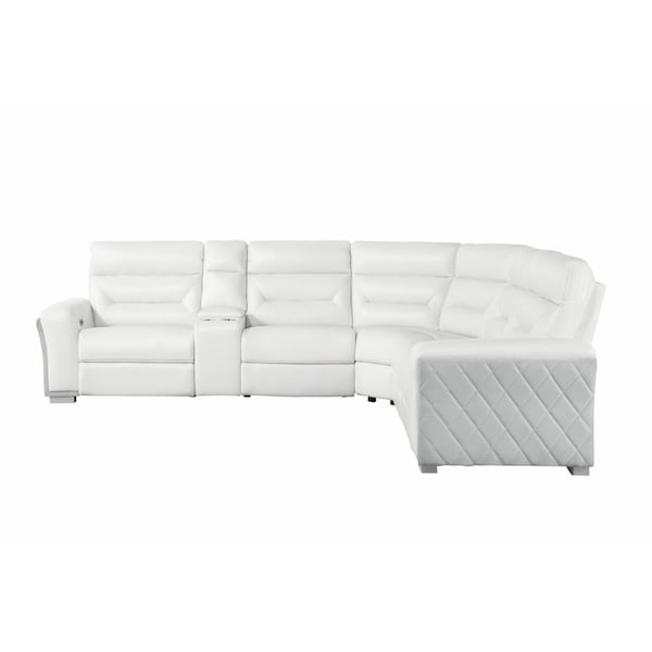 Global Furniture Usa U2682 BLANCHE WHT/GRY 33 SECTIONAL - 6286
