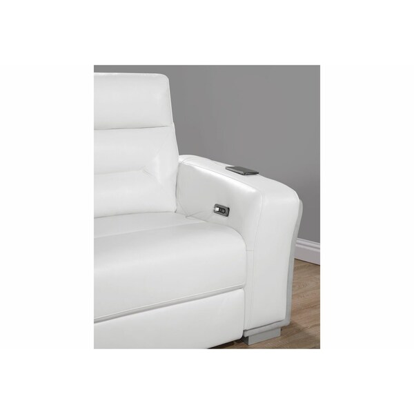 Global Furniture Usa U2682 BLANCHE WHT/GRY 33 SECTIONAL - 6286