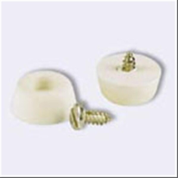 Fast Fans 9131 Off White Screw Bumper - White - 7/8 in., 6PK - FA3568253