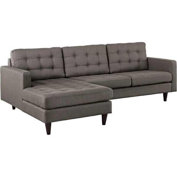 Primewir Empress Left Arm Fabric Sectional Sofa In Azure - EEI-1666-GRA