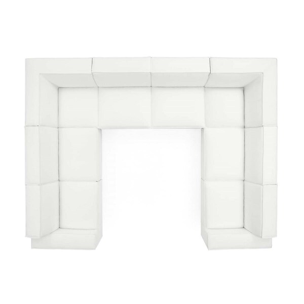 Modway Furniture Restore Sectional Sofa, White - 8 Piece - EEI-4121-WHI