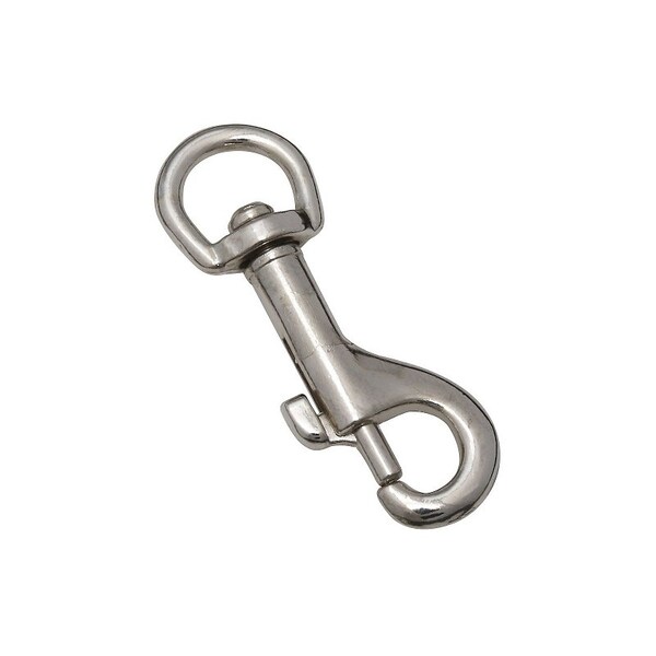 National Hardware 3000BC Series Bolt Snap, 15 lb Working Load, Zinc, Nickel Chrome - N222-570