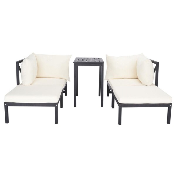 Safavieh Ronson Sectional Set, Dark Slate Gray - 5 Piece - PAT6762D