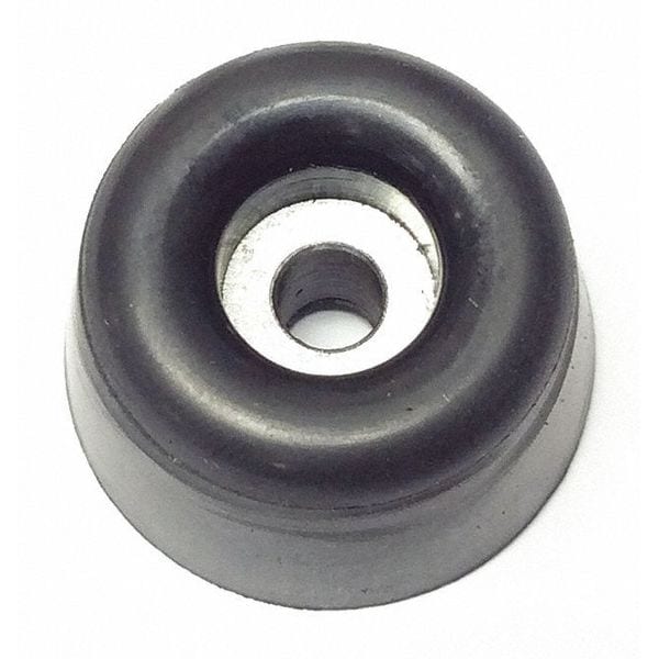 Zoro Select Bumper, Rubber, Black, 1 in, 17/32"H x 17/32"W, PK5 - 777RW-017